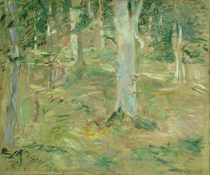 贡比涅的森林，1885年。 作者 贝特·莫里索（Berthe Morisot）