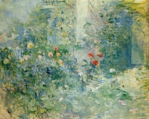 布吉瓦尔的花园布吉瓦尔的花园，1884年 作者 贝特·莫里索（Berthe Morisot）