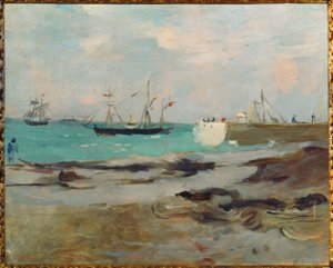 布洛涅港口入口 作者 贝特·莫里索（Berthe Morisot）