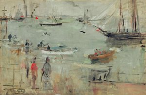怀特岛Hafenszene 作者 贝特·莫里索（Berthe Morisot）