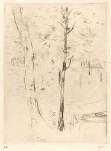 湖面上的划艇，1888年至1890年。 作者 贝特·莫里索（Berthe Morisot）