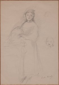 玛特·吉瓦丹（Marthe Givaudan） 作者 贝特·莫里索（Berthe Morisot）