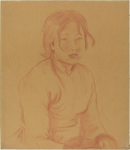 农家女》，1890年。 作者 贝特·莫里索（Berthe Morisot）