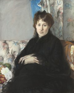 埃德玛·庞蒂隆夫人肖像，内里·莫里索特，1871年 作者 贝特·莫里索（Berthe Morisot）