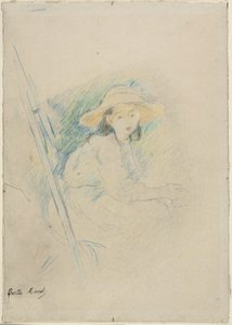 坐着的女孩（朱莉-马奈） 作者 贝特·莫里索（Berthe Morisot）