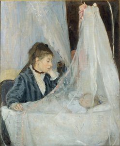 摇篮 作者 贝特·莫里索（Berthe Morisot）