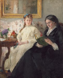 艺术家的母亲和姐妹 作者 贝特·莫里索（Berthe Morisot）