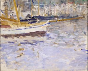 尼斯港口，1881年冬季？-82（布面油画） 作者 贝特·莫里索（Berthe Morisot）