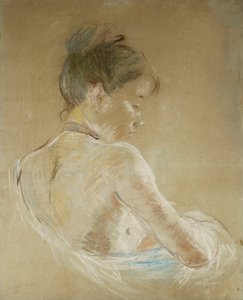 年轻的女孩，裸露的肩膀；露肩少女，1885年