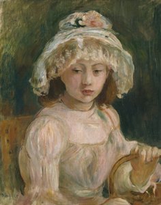 戴帽子的年轻女孩 作者 贝特·莫里索（Berthe Morisot）