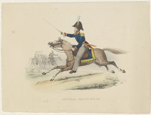 比利时少将, 1830年
比利时少校（物品上的标题）
比利时服装：古代和现代、军事、民用和宗教，1830 年（系列标题） 作者 伯特兰