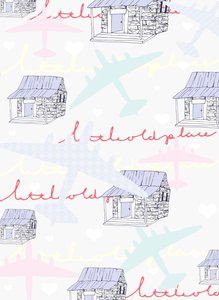 爱的小屋》，2015 年（插图，数码） 作者 贝丝·特拉弗斯