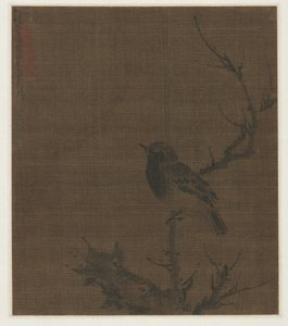 梅枝上的睡鸟 作者 卞文锦
