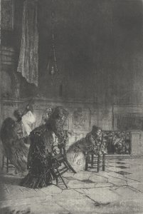 米兰的教堂内部 米兰的教堂内部[原文如此]，约1874年。