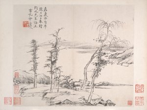 风景，1814 年（画册共八页；纸本墨水）