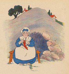 童谣山坡下的老妇人》（彩色石印版）