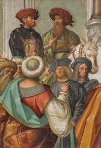 中央大殿，北侧第二跨度，圣女的婚礼，Boccaccio Boccaccino 1514-15，详图 作者 Boccaccio Boccaccino