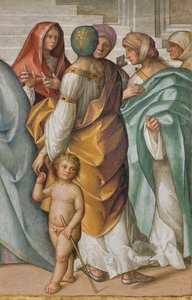 中央大殿，北侧第二跨度，圣女的婚礼，Boccaccio Boccaccino 1514-15，详图 作者 Boccaccio Boccaccino