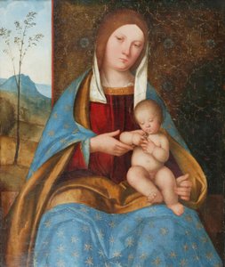 圣母与圣婴（油画） 作者 Boccaccio Boccaccino