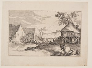 图 16，选自《有农舍的风景画 作者 Boetius Adams Bolswert