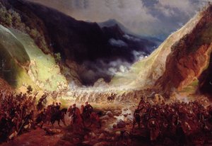 1871年在Rotenturm峡谷战斗