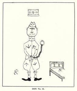 牛津问答》。Don No II (litho) 作者 伯恩·林奇（Bohun Lynch）