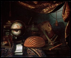 《乐器的静物》，1715年。 作者 Bonaventura贝塔