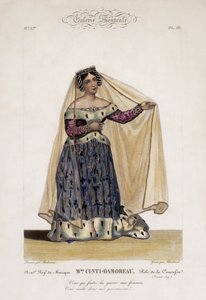 Laure Cinti-Damoreau，法国女高音，在皇家音乐学院的焦阿基诺·罗西尼歌剧中饰演伯爵夫人 作者 BonhomméBonhommé