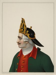 1840年代初期，1742-1762年的掷弹兵帽 作者 鲍里斯·阿尔捷米耶维奇·乔里科夫