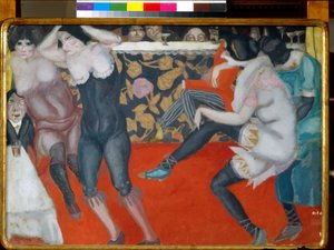 Au cabaret - 画家 Boris Dmitryevich Grigoriev（1886-1939 年）布面油画（61x80 厘米） 作者 鲍里斯·德米特里耶维奇·格里戈里耶夫