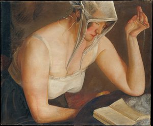 女人读书c。 1922年 作者 鲍里斯·德米特里耶维奇·格里戈里耶夫