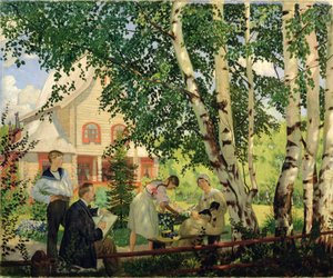 在家，1914-18 作者 鲍里斯·米哈伊洛维奇·库斯托季耶夫