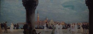 1907-1908年在威尼斯散步 作者 鲍里斯·米哈伊洛维奇·库斯托季耶夫