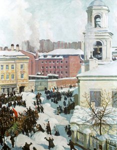 1917年2月27日，1917年。 作者 鲍里斯·米哈伊洛维奇·库斯托季耶夫