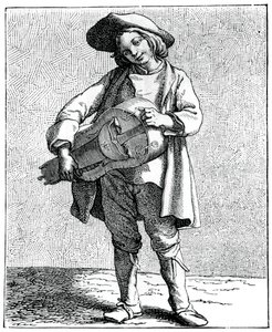 1773年至1742年，一个手摇风琴的球员。