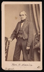 汉尼拔-哈姆林1809-1891年的画像，1857年。 作者 布雷迪的国家摄影肖像画廊