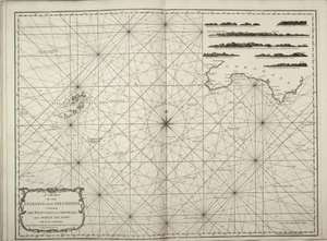 包含康沃尔西海岸和斯西利群岛的英吉利海峡入口海图，以及所有测深数据 作者 英国学校