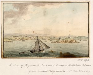 1772-1778 年英国、欧洲大陆和美洲的一系列素描、风景（水彩画） 作者 英国学校