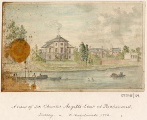 一系列素描，1772-1778 年英国、欧洲大陆和美洲的风景（水彩画） 作者 英国学校