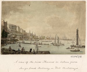 一系列素描，1772-1778 年英国、欧洲大陆和美洲的风景（水彩画） 作者 英国学校