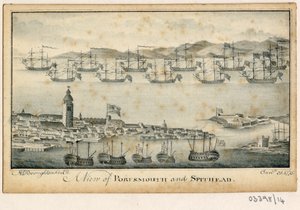 一系列素描，1772-1778 年英国、欧洲大陆和美洲的风景（水彩画） 作者 英国学校