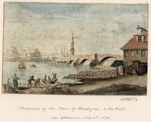 一系列素描，1772-1778 年英国、欧洲大陆和美洲的风景（水彩画） 作者 英国学校