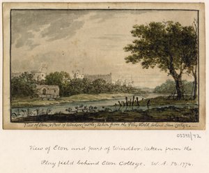 一系列素描，1772-1778 年英国、欧洲大陆和美洲的风景（水彩画） 作者 英国学校