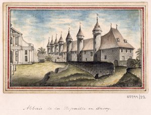 一系列素描，1772-1778 年英国、欧洲大陆和美洲的风景（水彩画） 作者 英国学校