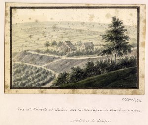 一系列素描，1772-1778 年英国、欧洲大陆和美洲的风景（水彩画） 作者 英国学校