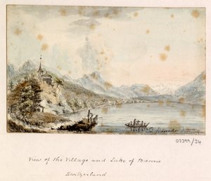 1772-1778 年英国、欧洲大陆和美洲的一系列素描、风景（水彩画） 作者 英国学校