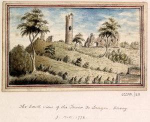 一系列素描，1772-1778 年英国、欧洲大陆和美洲的风景（水彩画） 作者 英国学校