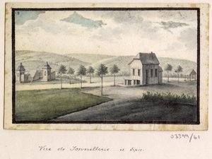 一系列素描，1772-1778 年英国、欧洲大陆和美洲的风景（水彩画） 作者 英国学校