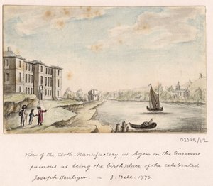 一系列素描，1772-1778 年英国、欧洲大陆和美洲的风景（水彩画） 作者 英国学校