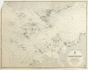 中国海 新加坡主要海峡 从 Tree I (pulo Angup) 到 Battam Bay 由参谋长 J.W. Reed, R.N. 和 H.M.S. Rifleman 的军官勘测 作者 英国学校